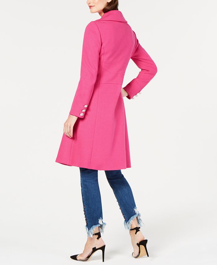Inc cotton top ponte knit coat