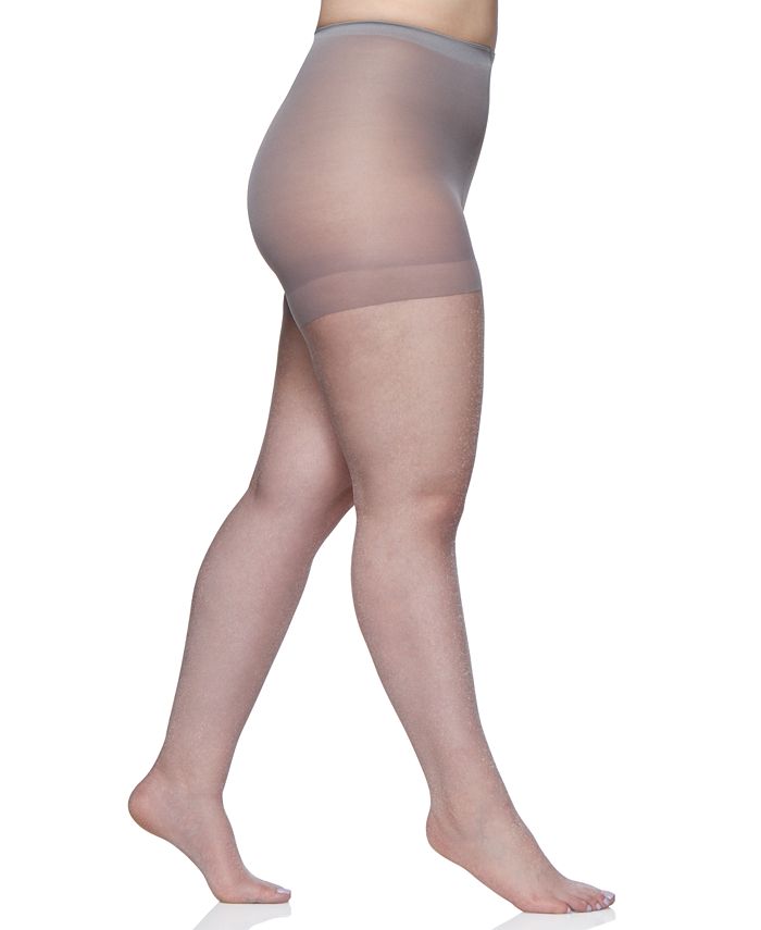 Berkshire Women's Queen Plus Size Shimmers Ultra Sheer Control Top
