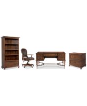 Ember Home Office Furniture, 4-Pc. Set (Desk, Lateral File Cabinet, Desk  Chair & Bookcase)