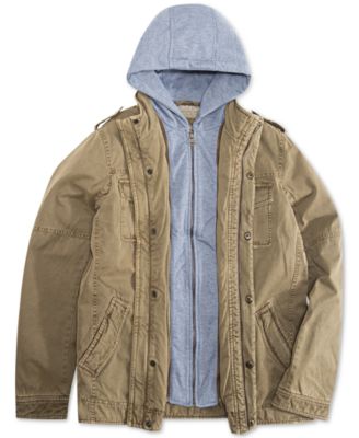 levi's canvas hooded jacket