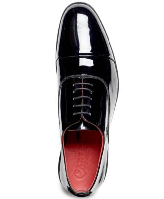 Men's Tuxedo Cap-Toe Oxford Patent Leather Dress Shoe