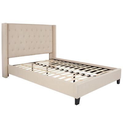 Flash Furniture Riverdale Full Size Tufted Upholstered Platform Bed In 