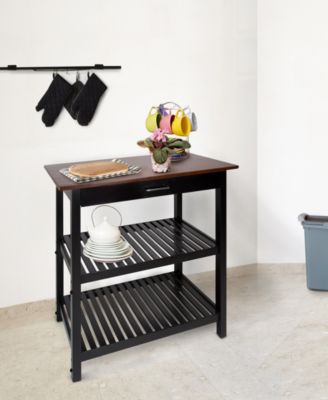 Kitchen Island with Solid Wood