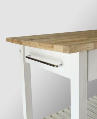 Kitchen Island with Solid Wood
