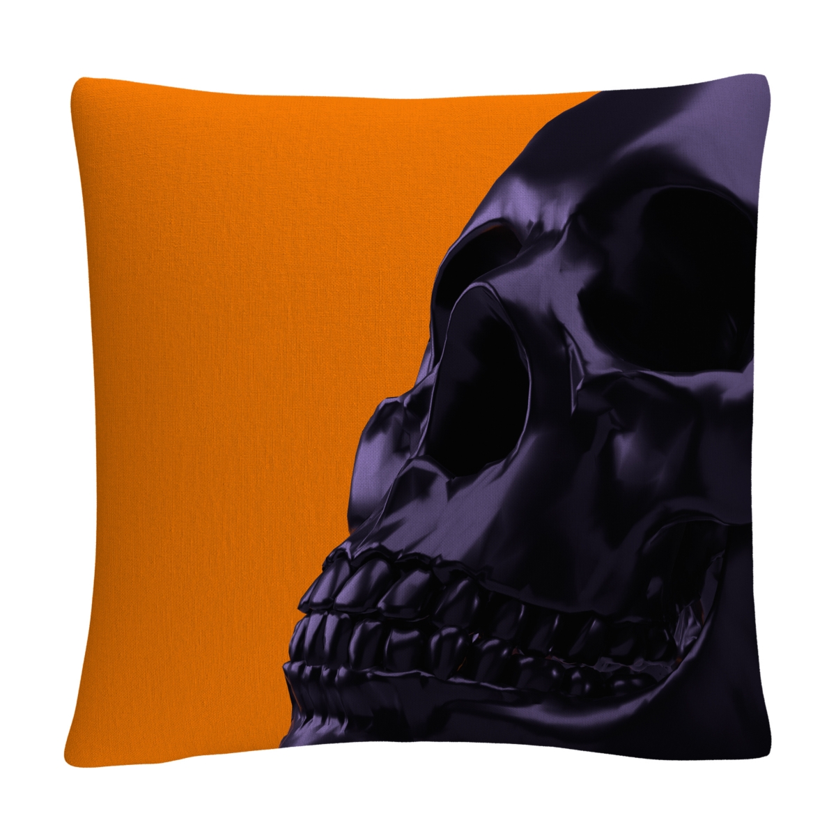 Abc 3D Skull Halloween Decorative Pillow, 16 x 16