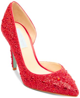 betsey johnson red shoes