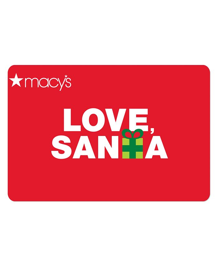 Macy's Love Santa EGift Card Macy's