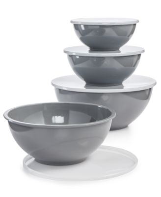 gray mixing bowls