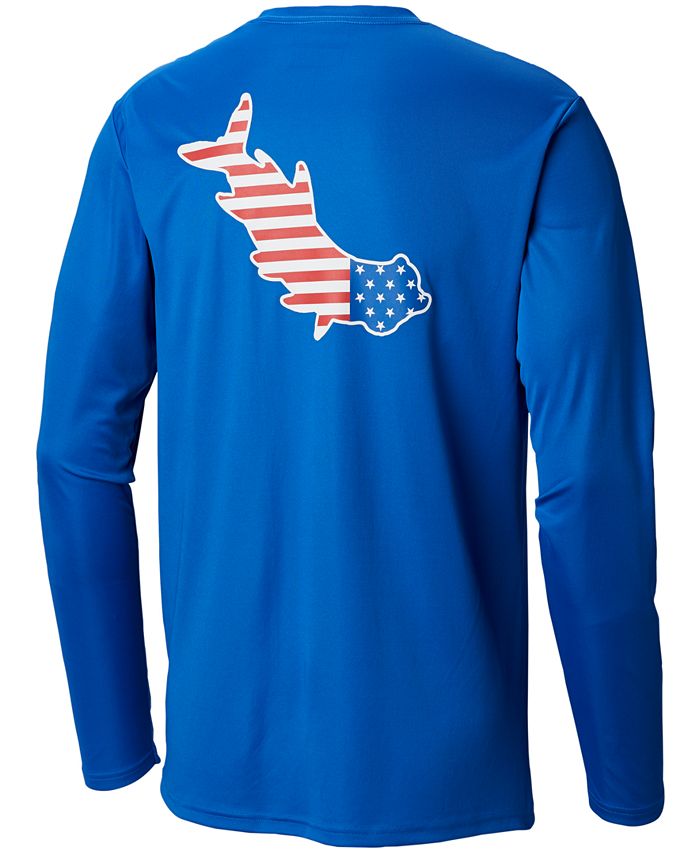Chemise De P Che Manches Longues Pour Homme Columbia Terminal Tackle Bleu Vifc~p113626197