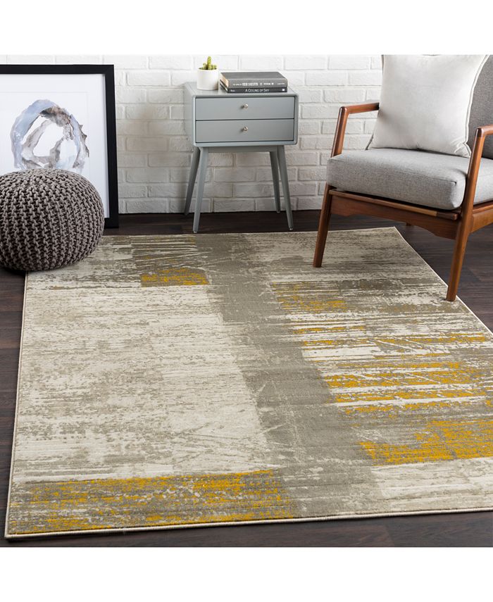 Surya Jax JAX5013 Mustard 5'2" x 7'6" Area Rug Macy's