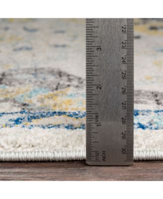 Harput HAP-1072 Dark Blue 3'11" x 5'7" Area Rug