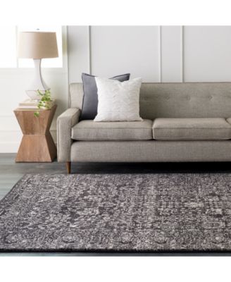 Harput HAP-1028 Black 5'3" x 7'3" Area Rug