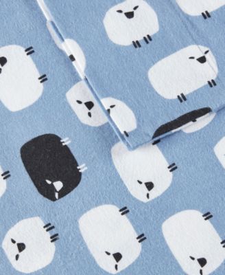 Printed Cotton Flannel 4-Pc. Sheet Set, King