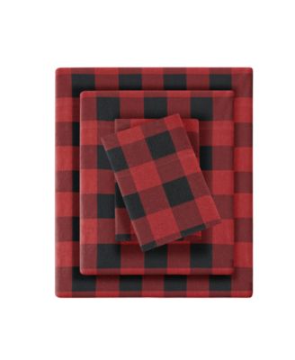 Printed Cotton Flannel 4-Pc. Sheet Set, Cal King