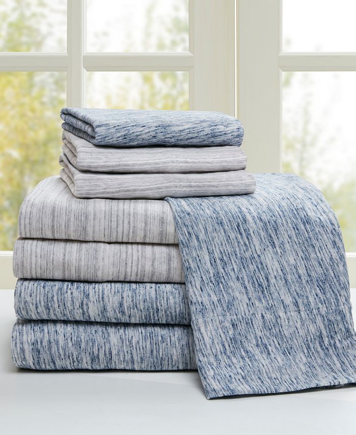 Urban Habitat Space Dyed Cotton Jersey Knit Sheet Set, Queen Macy's