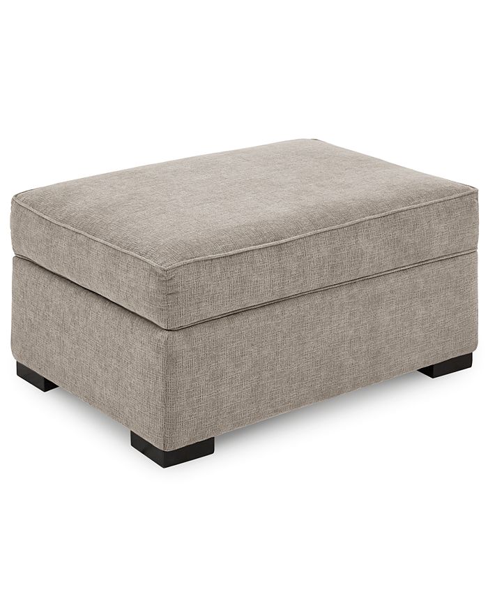 Furniture Radley 36" Fabric Chair Bed Storage Ottoman, Created for Macy