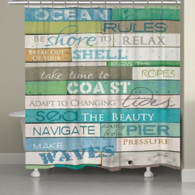 Laural Home Ocean Rules Bath Collection Bedding