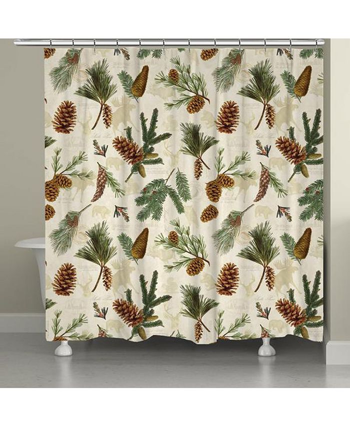 laural home dream forest shower curtain