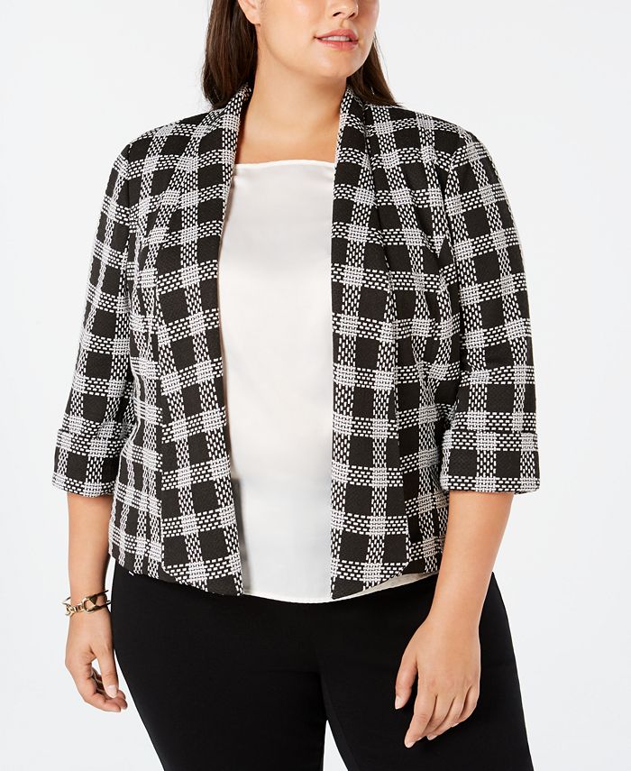kasper plaid jacket