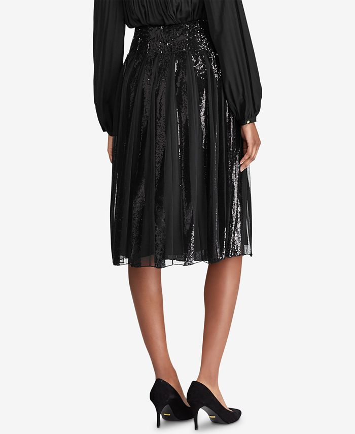 sequin and tulle skirt