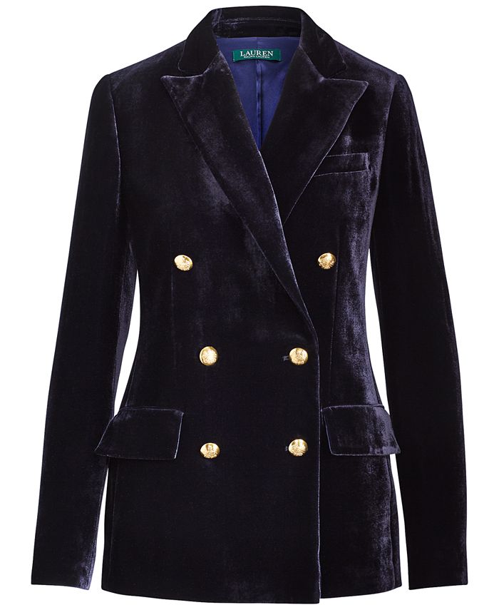 Lauren Ralph Lauren DoubleBreasted Velvet Blazer Macy's