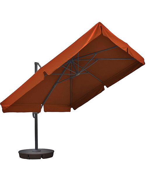 Blue Wave Santorini Ii 10 Square Cantilever Umbrella With Valance Sunbrella Acrylic Reviews Home Macy S