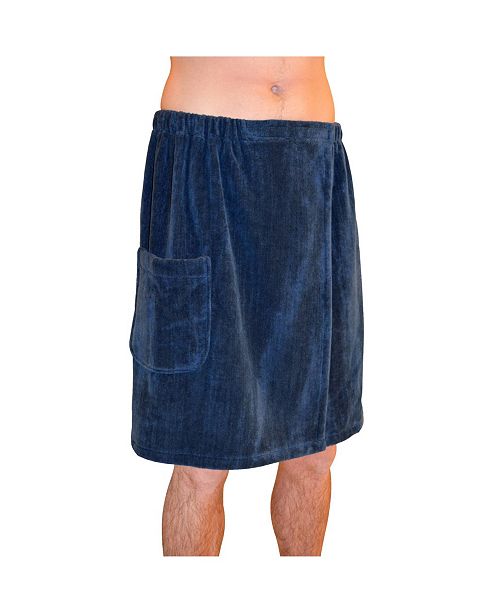 Blue Wave Men S Spa Bath Terry Cloth Towel Wrap Reviews Home