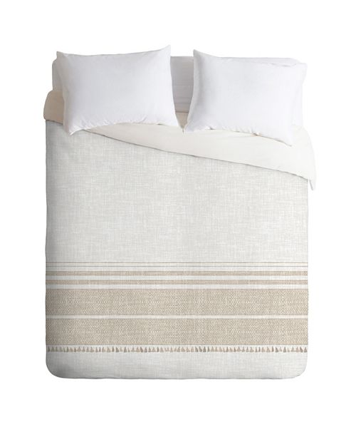 Deny Designs Holli Zollinger French Linen Tassel Queen Duvet Set