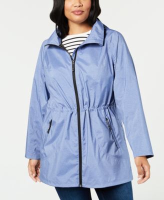 plus size raincoat with hood