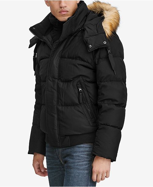 Marc New York Men's Clemont Down Jacket with Removable Hood & Reviews ...
