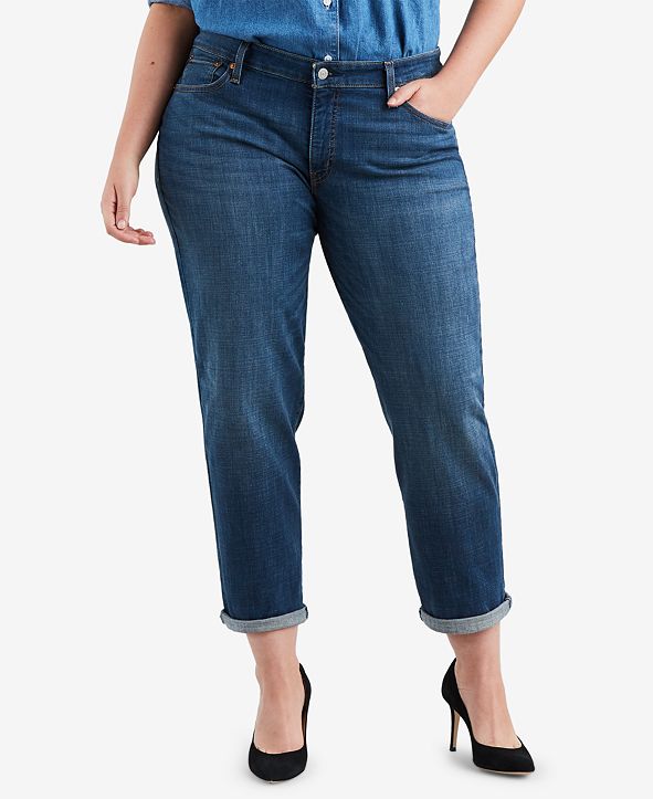 levi's plus size boyfriend jeans