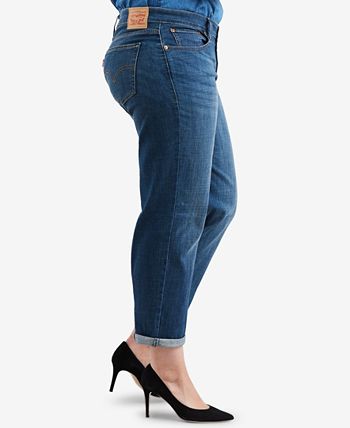 Levi's Trendy Plus Size Boyfriend Jeans - Macy's