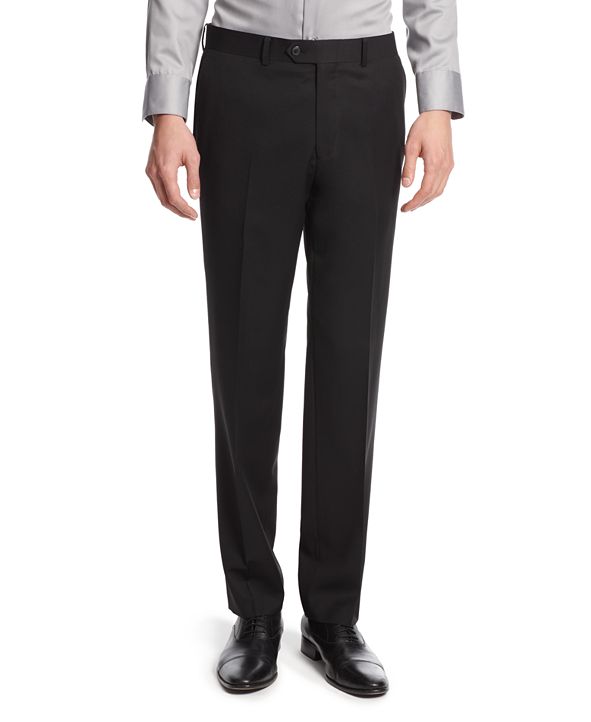Bar III Slim-Fit Black Double-Breasted Solid Suit ...