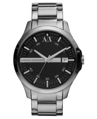 black armani exchange watch