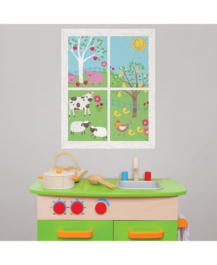 Brewster Home Fashions Farmland Window Scene Wall Art Kit Macy's