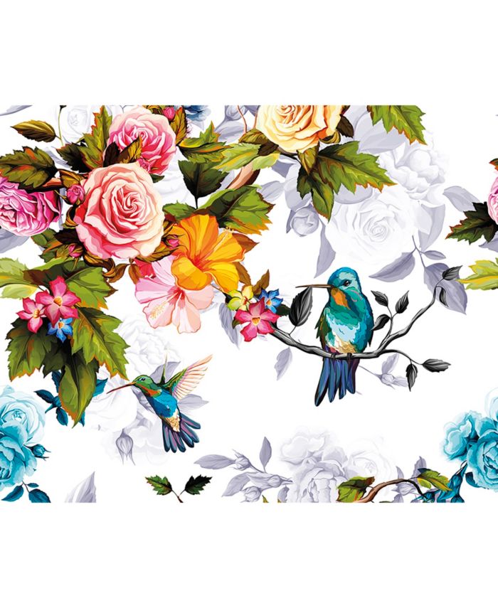 Brewster Home Fashions Hummingbird Garden Wall Mural & Reviews - Wallpaper - Home Decor - Macy's