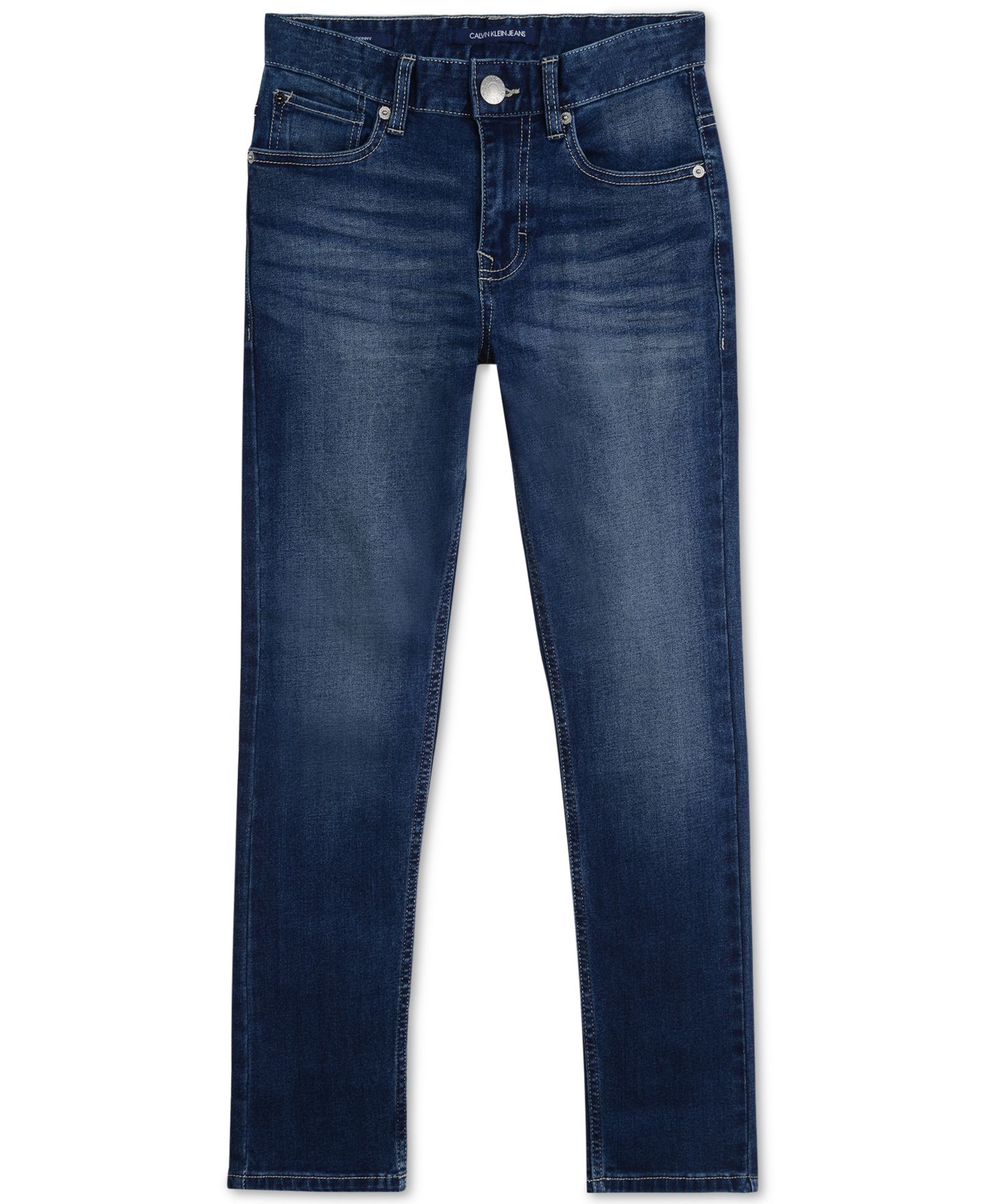 Джинсы Calvin Klein Slim-Fit Denim Five-Pocket для мальчиков, цвет: Authentic — фото 1