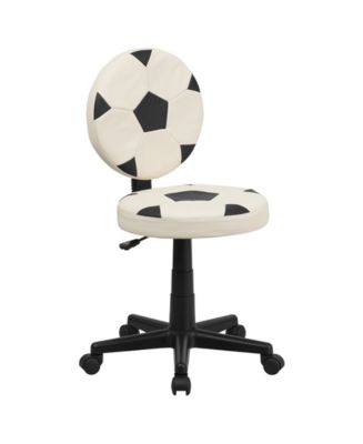 Offex Mobile Adjustable Round Seat Football Style Computer Home Office ...