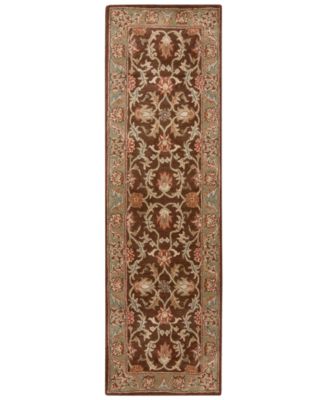 Livabliss - Caesar CAE-1009 Dark Brown 2'6" x 8' Runner Area Rug