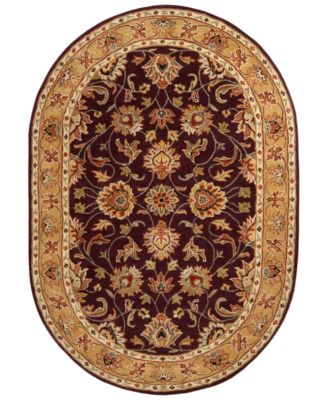 Livabliss - Caesar CAE-1024 Burgundy 8' x 10' Oval Area Rug