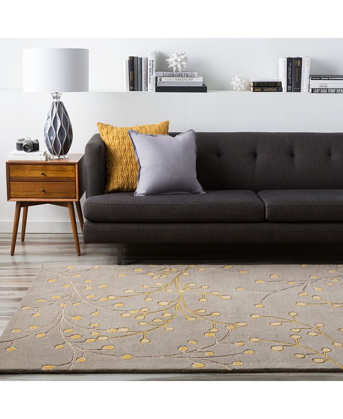 Surya Athena ATH5060 Taupe 2'6" x 8' Runner Area Rug Macy's