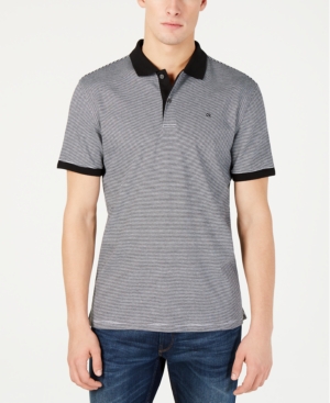 Calvin Klein Men's Liquid Touch Pattern Polo Shirt