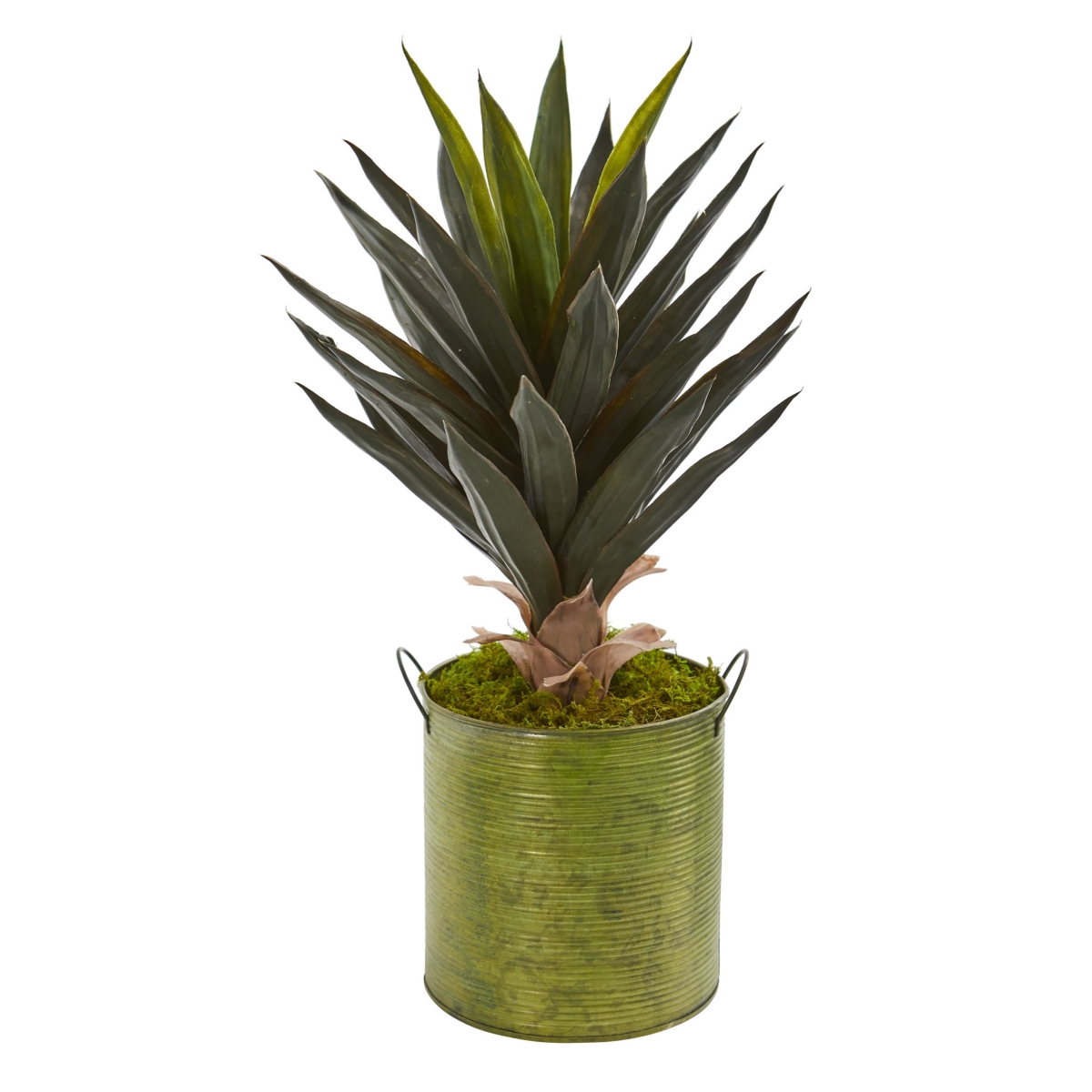 Agave Artificial Plant in Metal Planter - Green