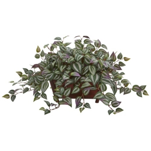 NEARLY NATURAL WANDERING JEW ARTIFICIAL PLANT IN DECORATIVE PLANTER 