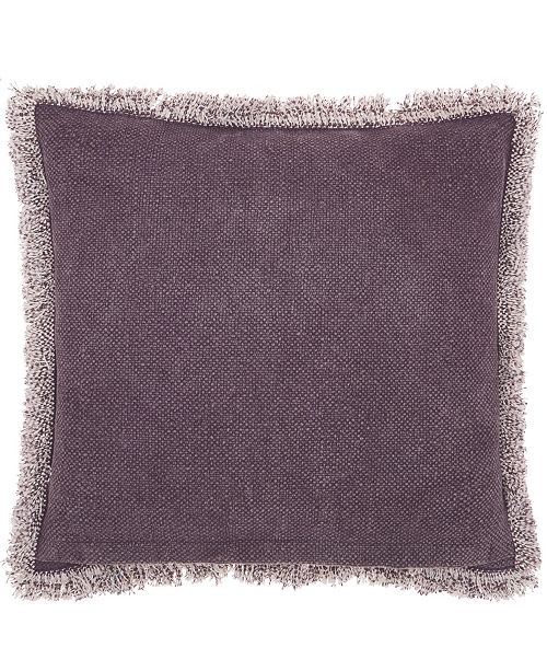 Mina Victory Life Styles Stonewash Fringe Decorative Pillow