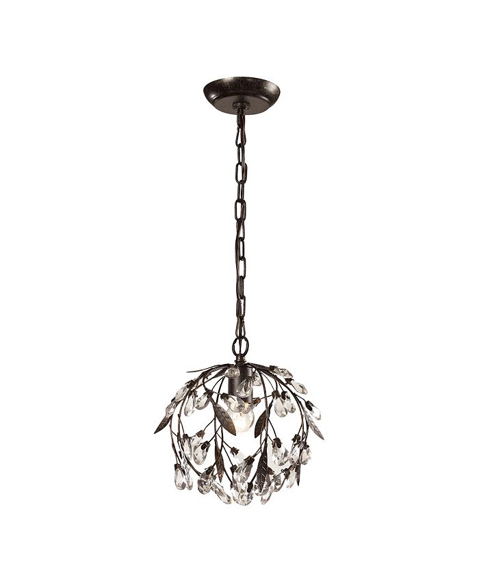 ELK Lighting Circeo Collection 1 light mini pendant in Deep Rust - Macy's