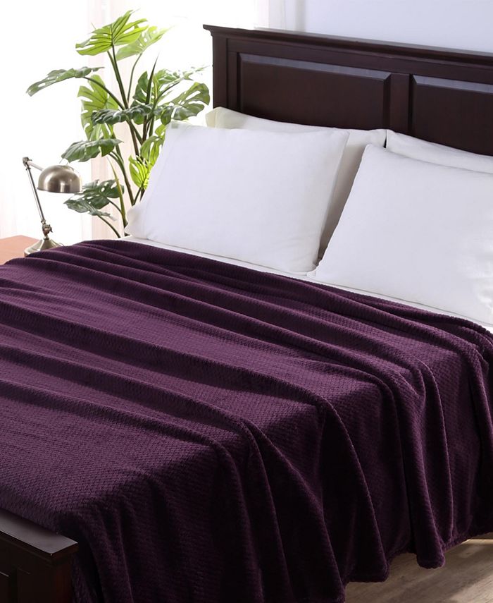 Berkshire Blanket Home Co. Textured Braid VelvetLoft Twin