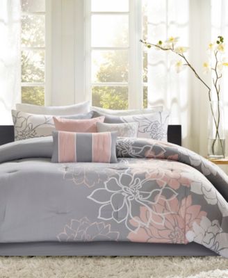 Madison Park - Lola Cotton 7-Pc. Queen Comforter Set