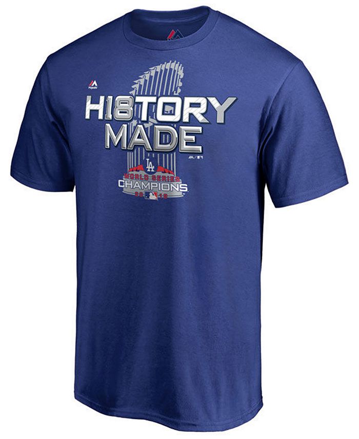 Majestic Men's Los Angeles Dodgers World Series Champ Roster of Jerseys T- Shirt 2018 - Macy's
