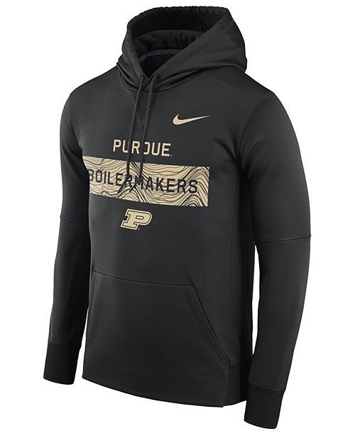 Nike Men's Purdue Boilermakers Staff Pullover Hooded Sweatshirt ...